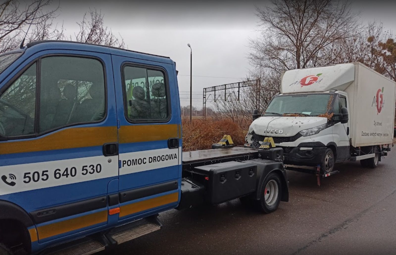 Transport pojazdu lawetą